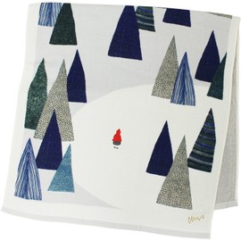 Kusuhashi Crest Woven Morita MiW Red Riding Hood Bath Towel, Navy Blue, A-64786-11-KON 23.6 x 47.2 inches (60 x 120 cm)