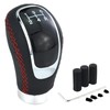 Lunsom Gear Shift Shifter Knobs, 6 Speed Leather Shift Knob