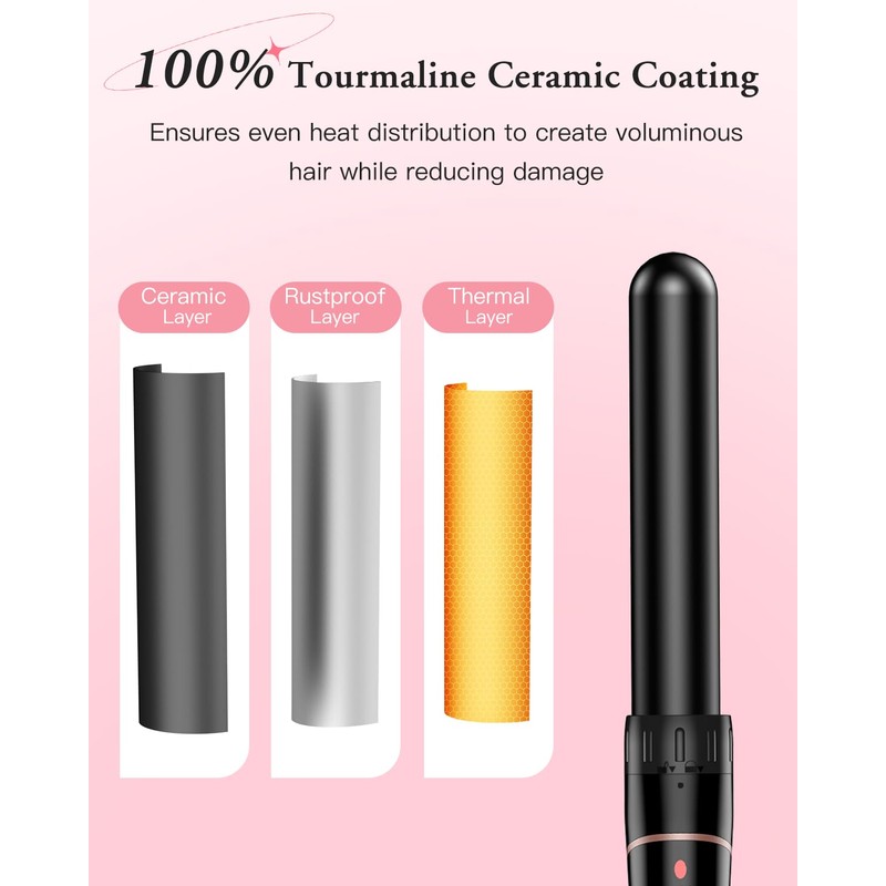 Set Ferro per Capelli, BESTOPE PRO 6 in 1 Cono
