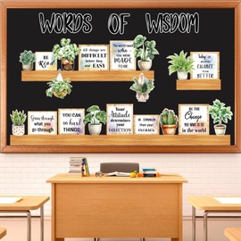 Bookshelf Bulletin Board Set Classroom Bulletin Board Sets Back to School Plant Motvational Classroom Decor Reading Bulletin Board Set for School Office Home Library Classroom Wall Supplies