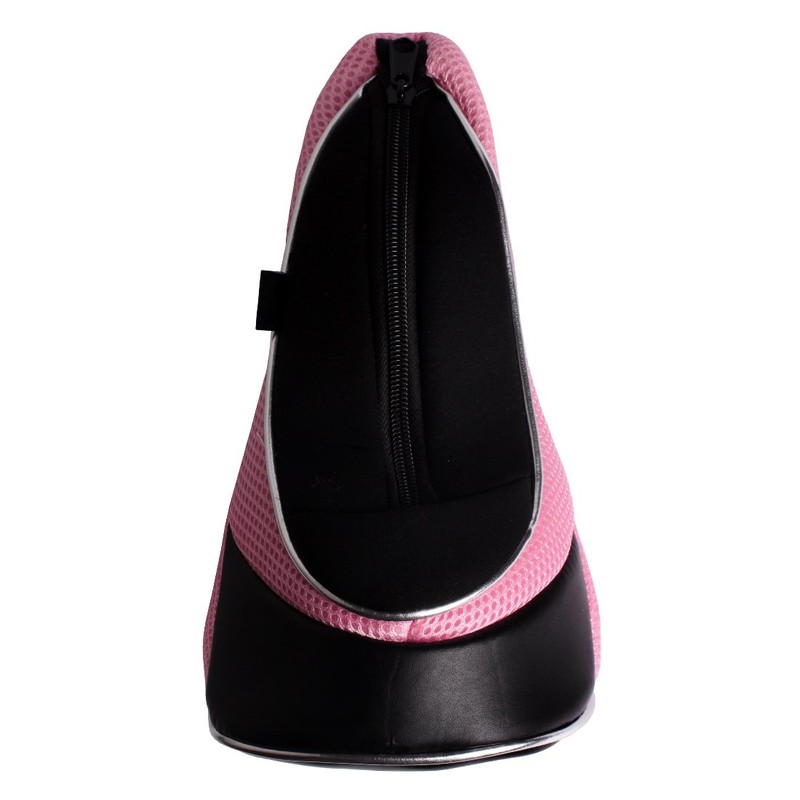 Andux Golf Schlägerkopfhüllen Holzkopfhüllen 460CC Driver Reißverschluss 3 Stück Schwarz/Rosa