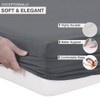 Comfortz Bedding Fitted Sheet King - Deep Pocket Soft Brushed