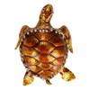 Tortoise Figurine Electroplated Turtle Jewelry Trinket Storage Box Ornament with