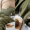Lanqinglv Bed Linen 155 x 220 cm 2-Piece Olive Green