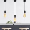Sevenpers Pendant Light Fitting, E27 Metal Ceiling Rose Pendant Light