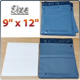 100 Postage Bags Mailing Bags for Posting Clothes - Parcel Bags - Packaging Bags - Postal Bags - Mail Bags - Shipping Bags - Delivery Bags (Size - 9 x 12 Inches)