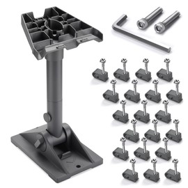 Yescom Starlink Mount Gen 3 Pivot Mounting Kit Roof Heavy Duty Adjustable Tilt Angle Bracket with Pipe Pole Adapter Standard Dish Installation