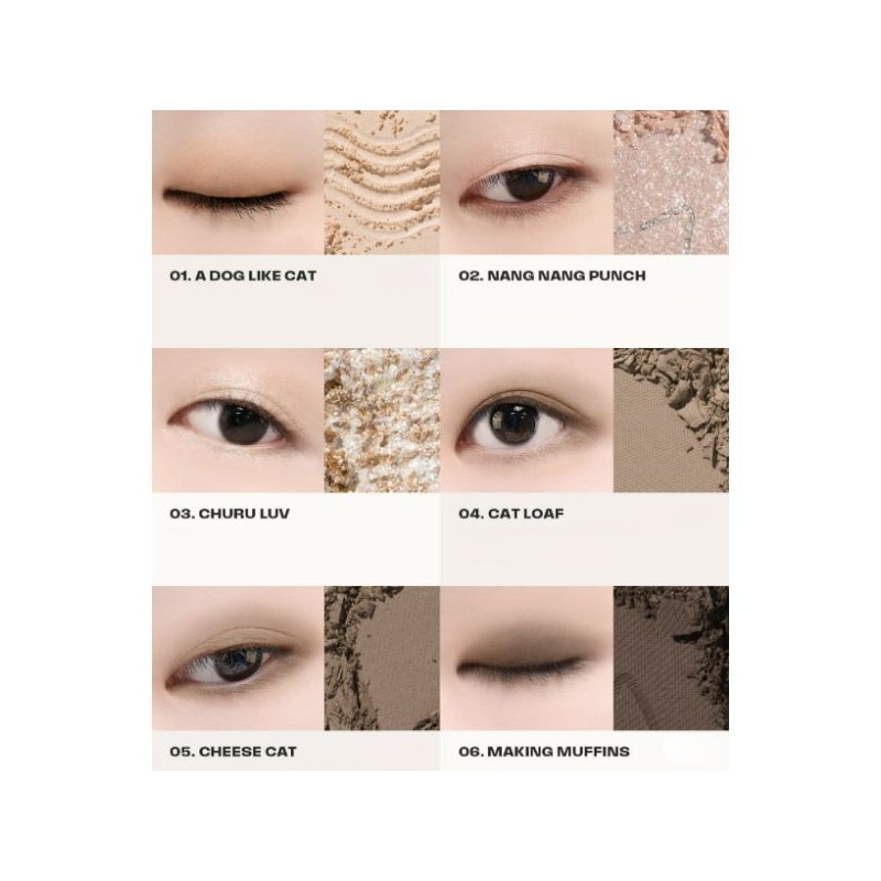 KIRSH BLENDING Mood Like Eye Palette 9g, Color:01 Cheese Brown