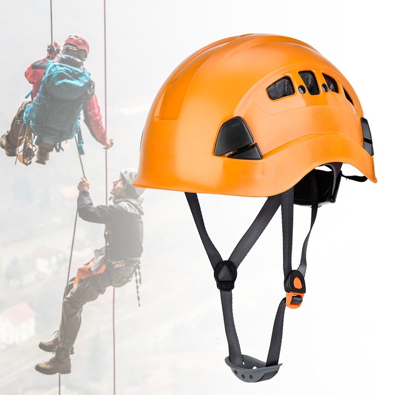 Outdoor Rescue Helmet Rock Safety Rappelling Gear Belay Device for