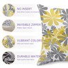 Bright Creations Cushion Covers Set of 4 Grey and Yellow