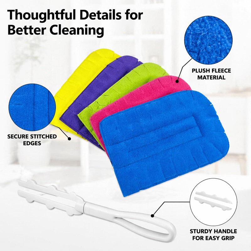 Dusting Kit - Washable Duster - Crevice Cleaning Brush -