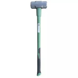 Masterforce 12 Lb Fiberglass Handle Sledge Hammer Tempered Steel Head Stake Post Pounding