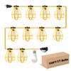 Yaoledly 100FT Construction String Lights, 100W 11 Bulbs Work Lights