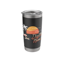 Digital Nomad Virtual Assistant Remote Work Wireless Living Stainless Steel Insulated Tumbler
