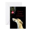 CafePress Greyhound Christmas Greeting Card (10-pack), Note Card with Blank