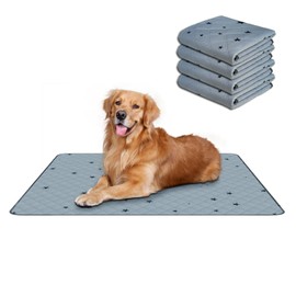 RIOUSSI Washable Pee Pads for Dogs, Reusable, Absorbent, Leakproof, Non Slip Pet Puppy Pads for Potty Training. 24x36 Inch(4pack)