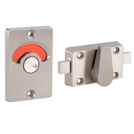 Indicator Privacy Latch Door, Occupied Door Lock, Toilet Door Locks, Free - Locked, Lock, Free, Locked, Screws, Bathroom, Toilet
