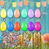 2.4” Fillable Easter Eggs, 24Pcs Empty Plastic Easter Eggs with