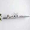 Gray MDF Floating Wall Shelf 47.2\"x9.3\"x1.5\" Stylish Display Standcolor: Grey