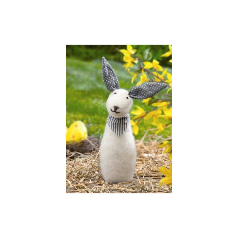 Glorex Felt Pad Ready Mixed Patterned Rabbit Cream Multi –