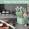 Knife Set, Howashin 15 Pieces Kitchen Knife Set with Built