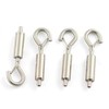 PZRT 4pcs Hook & Eye Turnbuckle Tension with Safety Buckle