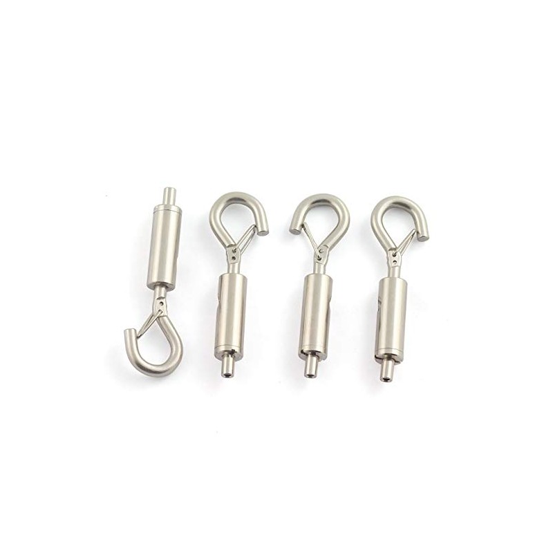 PZRT 4pcs Hook & Eye Turnbuckle Tension with Safety Buckle