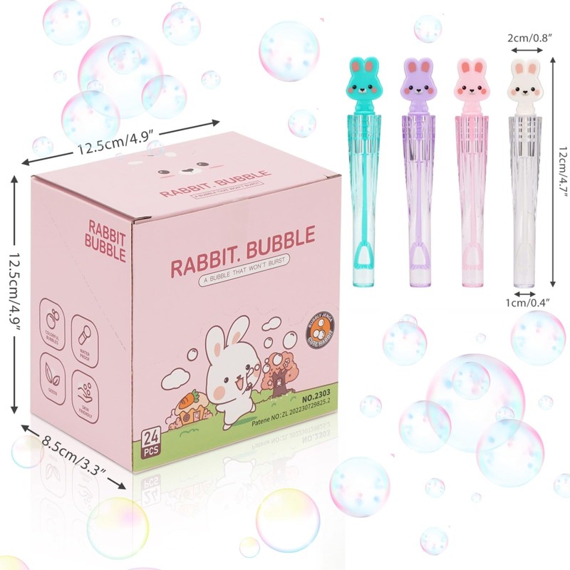Easter Bunny Party Favors Bubble Wands for Kids Bunny Toys