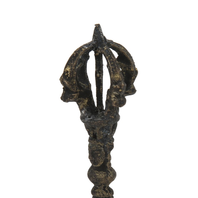 Rattle Retro Relief Hand Cranked Old Buddhist Meditation Bells Rattles