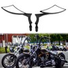 Rich Choices Black Motorcycle Handlebar Side Mirrors Rearview Blade Compatible
