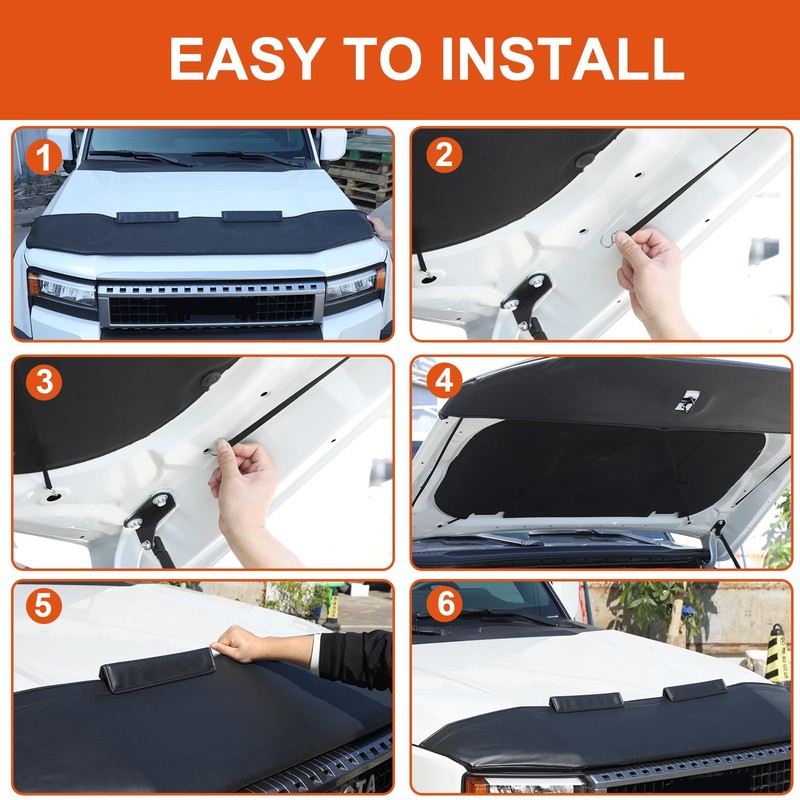 Car Hood Protector Bra Compatible with Toyota Land Cruiser 250