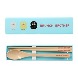 BRM-CST01-B Chopsticks and Spoon Box Set for Bento Branch Brother Marks Duck Mezamashi TV Introduction Item