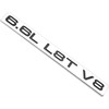2Pcs 6.6L L8T V8 Liter Gas Emblems 3D Engine Hood