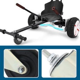 Be In Your Mind 4in Hoverkart Wheel Replacement with Metal Bracket Hoverboard Wheels Rubber Replacement Wheels Scooter Accessories & Parts