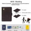 PORRASSO Passport Holder Travel Wallet with RFID Blocking Card Case