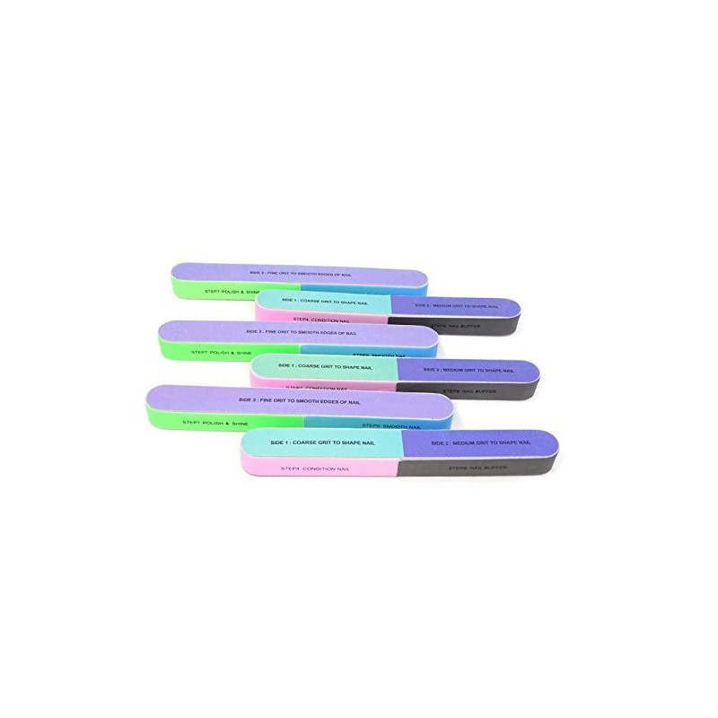 Honbay 6PCS Nail Art Tool Nail File Nail Buffer Cosmetic