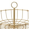2 Tier Fruit Basket Iron Round Golden Nordic Household Snack