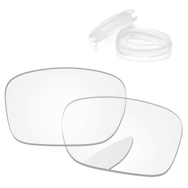 PapaViva Replacement Lenses and Nose Pads for Oakley Holbrook Metal OO4123, crystal-clear