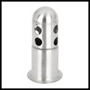 Hihaha 60mm Universal Motorcycle Exhaust Pipe Baffle Can Silver Tone