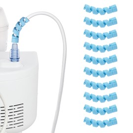 10 Pack Oxygen Tube Support Crimp Straightener for Portable Oxygen Concentrator, Oxygen Tubing Support for Oxygen Tank Oxygen Hose Nasal Cannula Oxygen Accessories (Blue)