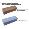 PURUI 100g Polishing Buffing Compound Kit 6PC-Kit Includes:Black Emery,General Green,White,Brown