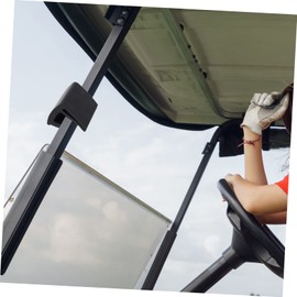 Kisangel 2 Pairs Golf Cart Windshield Retaining Clamps Replacement Fixing Clips Durable Windshield Clips for Secure Fit and Improved Stability Black Pair for Golf Cart Accessories