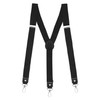 Yicelerate Mens Womens Elastic 3 Metal Clips Braces, black