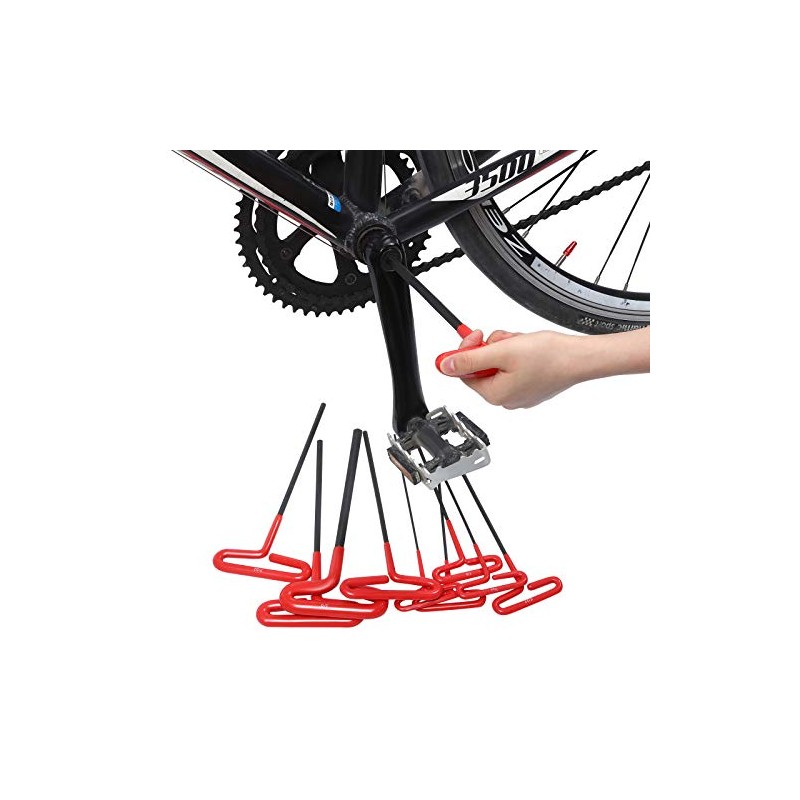 Honoson 10 Pieces T-handle Hex Key Set 9 Inch Long