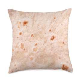 Classic Mexican Soft Taco Burrito Wrap Throw Pillow