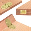 SHRJ 4 Pcs Brass Butler Tray Hinge Round Edge, 180