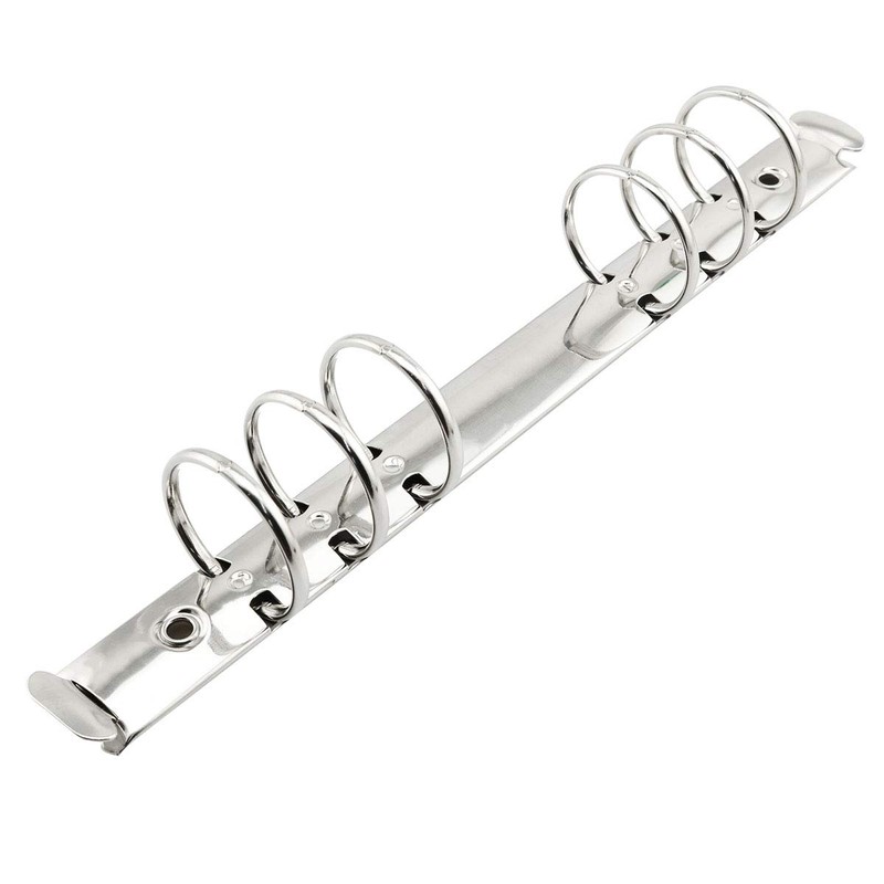 heyous 2pcs A5 Notebook 6-Hole Ring Binder Mechanisms 3cm Diameter