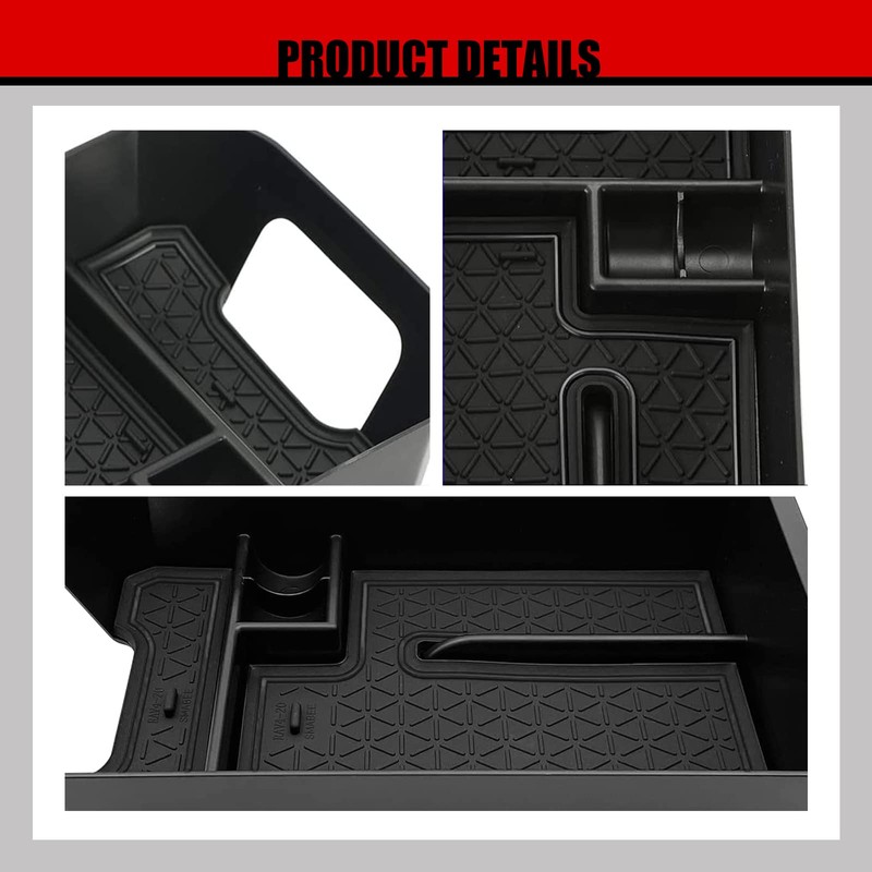 ZZDMDM Center Console Organizer Insert Dividers Compatible with Toyota RAV4