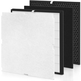 MinusA2 Replacement Filter Kit Compatible with Rabbit Air MinusA2 Air-Puri-Fier SPA-700A, SPA-780A, SPA-780N (with Odor Remover Customized Filter)