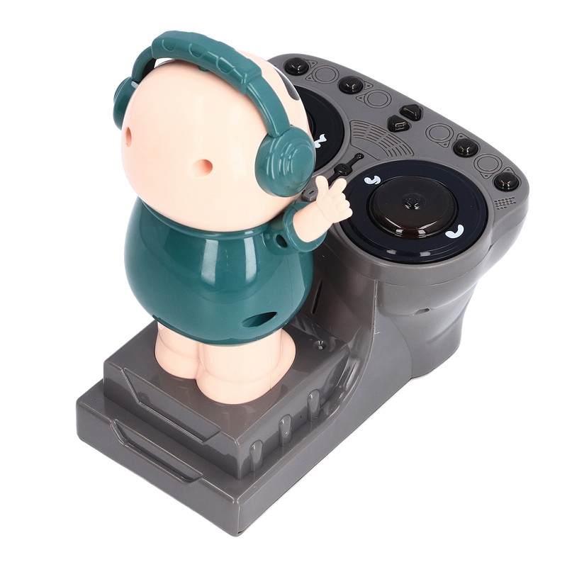 Electronic Dancing Piglet Toy DJ Style Automatic Rotating Disc Light